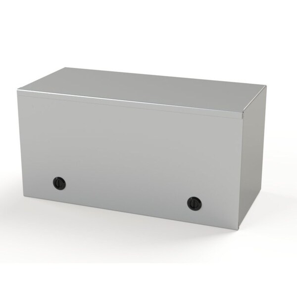 1/4 Turn Latch Electrical Enclosures, 9 in H, 8 in D, 18 in W, NEMA 1, Carbon Steel